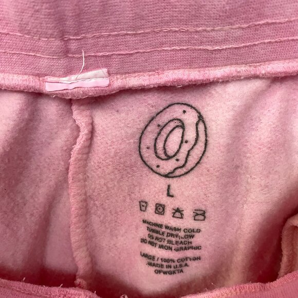 Odd Future Pink Tie-Dye Sweat Shorts Large - Picture 4 of 4